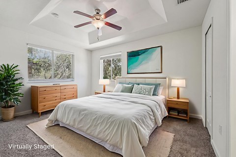 Floor plan for 2 beds, 2 baths